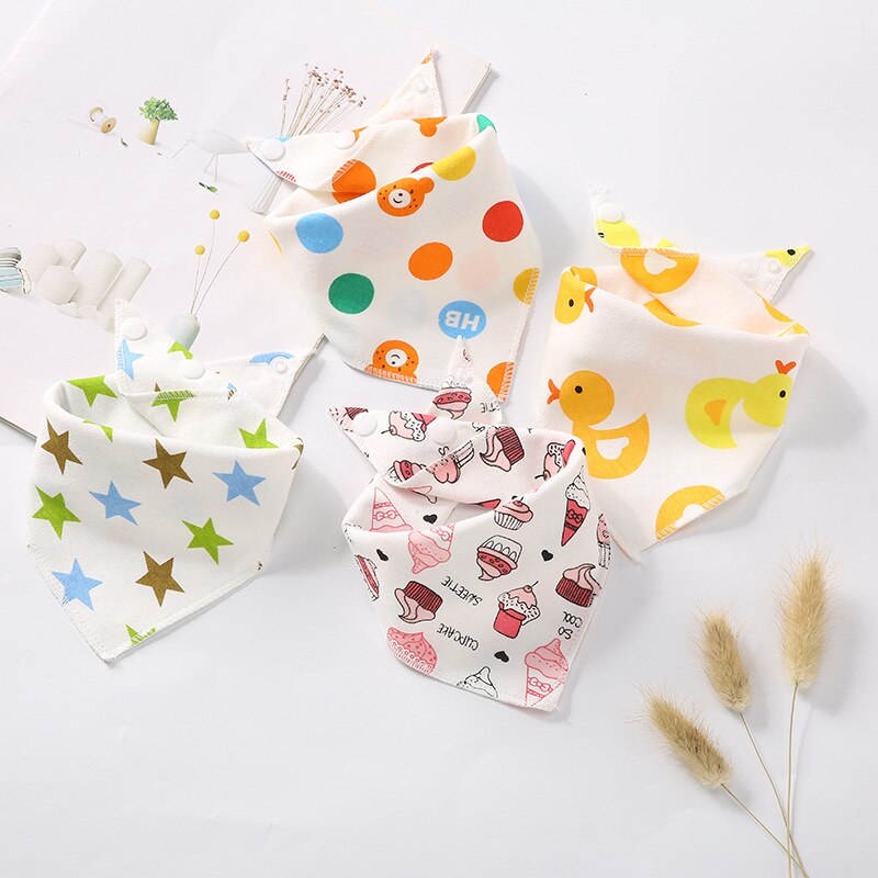 10 Stuks/partij Katoen Baby Babador Bandana Slabbetjes Voor Baby Sjaal Jongens Meisjes Baby Bib Burp Doeken