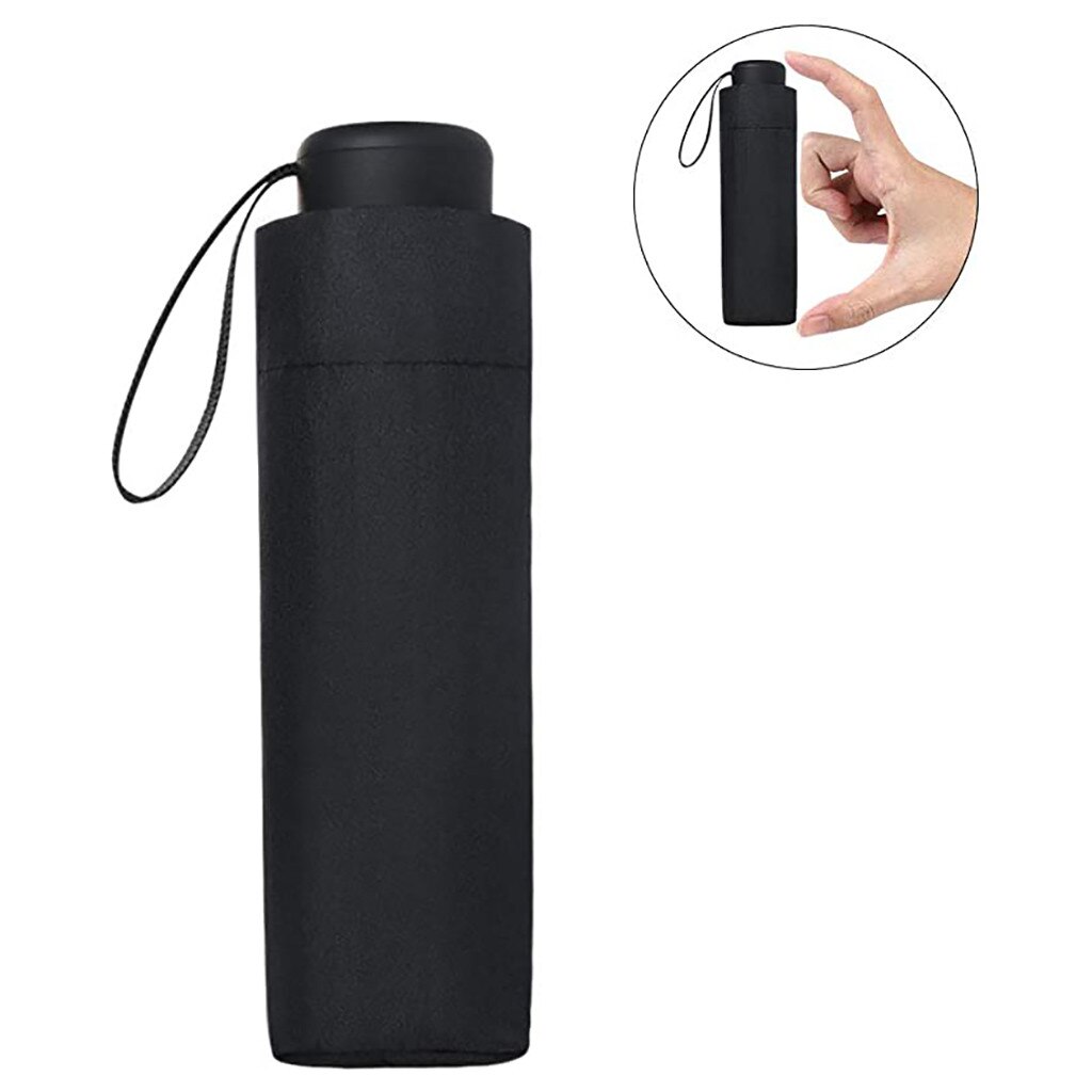 Draagbare Mini Paraplu Duurzame Legering Fiber Opvouwbare Unisex Reizen Waterdicht Winddicht Zon Bescherming Uv Paraplu Voor Mannen Vrouwen