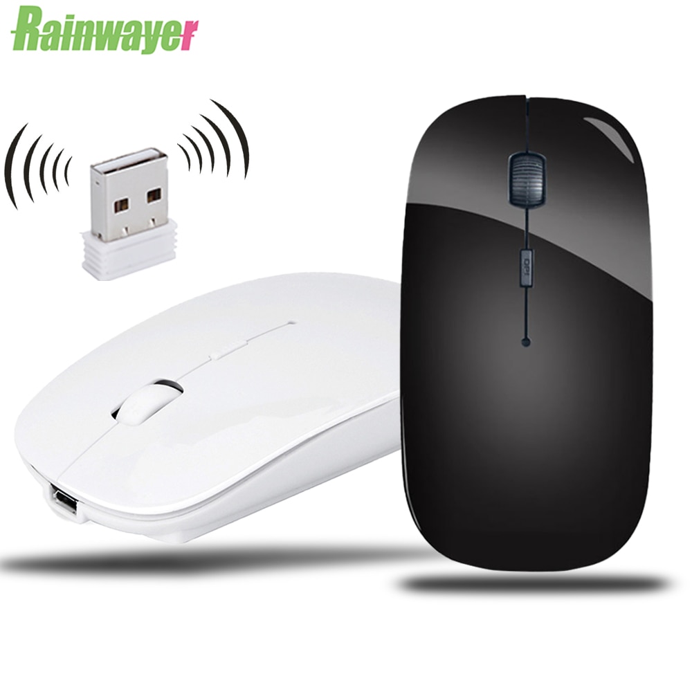 2.4G Computer Wireless Mouse with USB Receiver Laptop Notebook Ultra Thin Mouse USB Optical Mice For Laptop PC