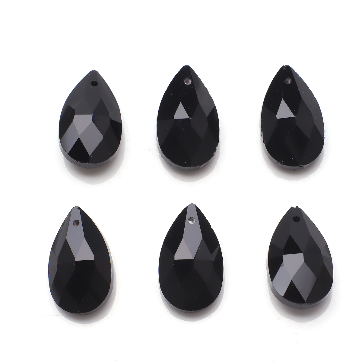 20Pcs/Lot Lampwork Glass Teardrop Beads Red 13X22mm Crystal Pear Pendant For DIY Jewelry Making Necklaces Handicrafts Supplies