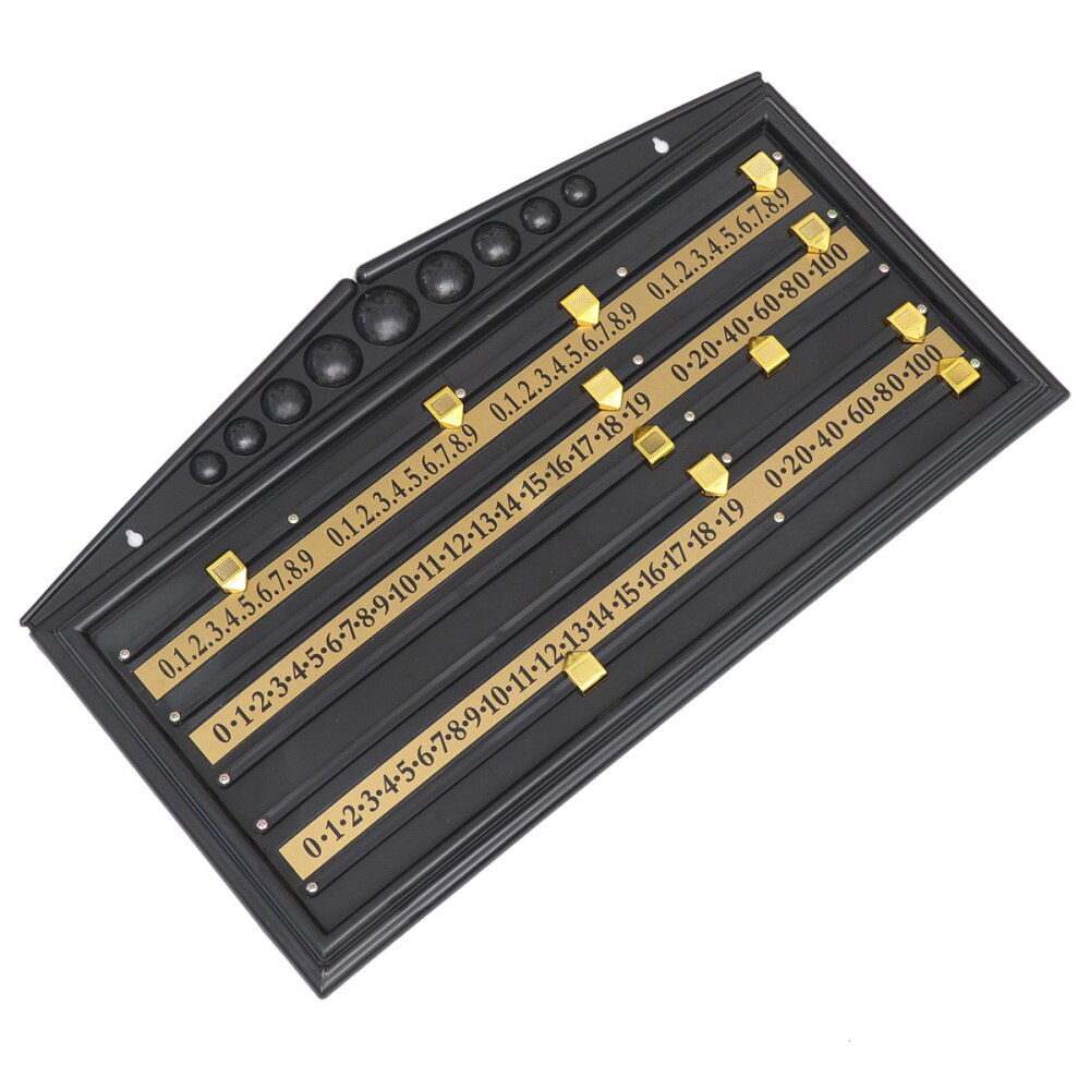 Plastic Snooker Pool Scoreboard Game Scorer Billiard Accessories Home Club Supplies (Black): Default Title