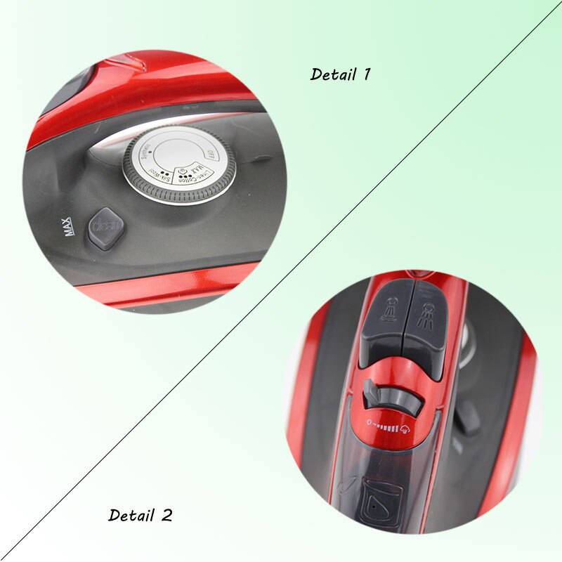 230V 1800W Handheld Garment Steamer Portable Steam Iron Ceramic Plate Steam Iron for Clothes Household Appliances Flat Iron