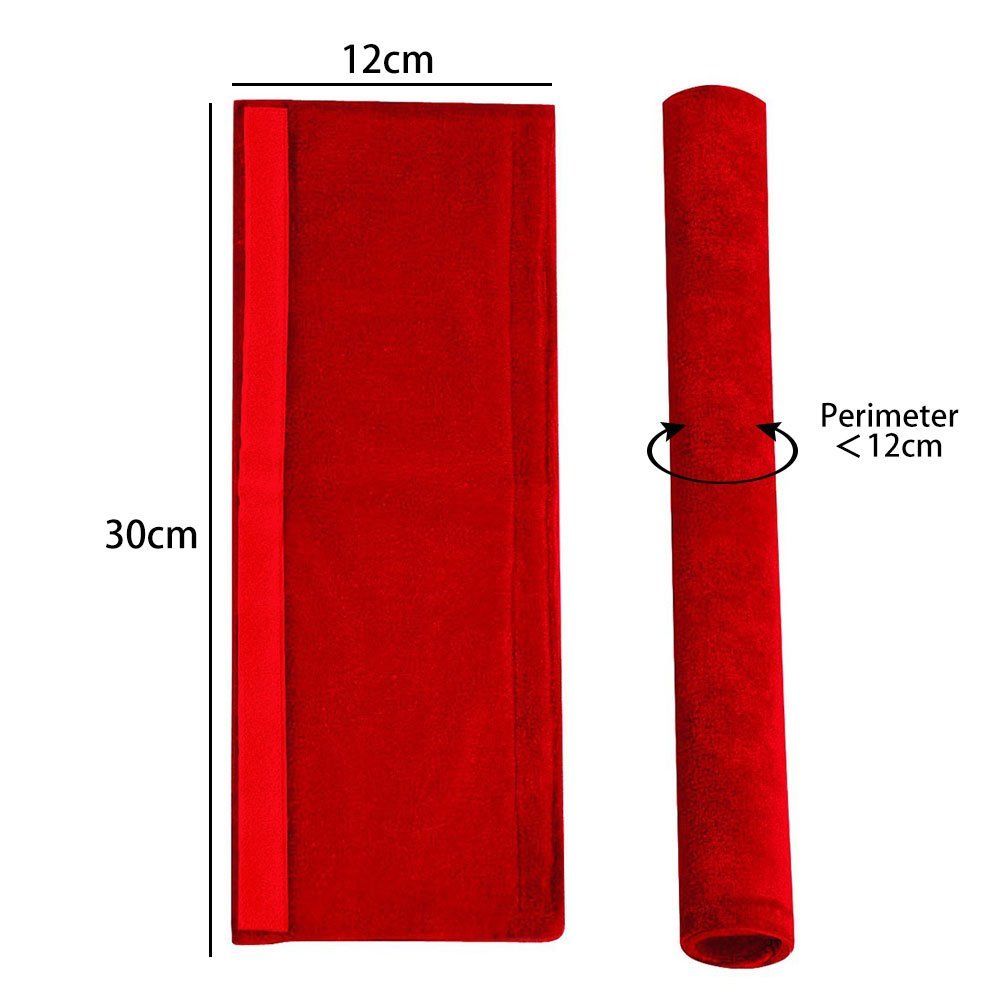 thumbnail image 2 of 2 Or 4-Pack Pleuche Cloth Kitchen Appliance Handle Covers – Self-Adhesive, Non-Slip, Easy Clean, Fits Refrigerator, Fridge, Oven, Door – 16x4 Inch 2 of 2