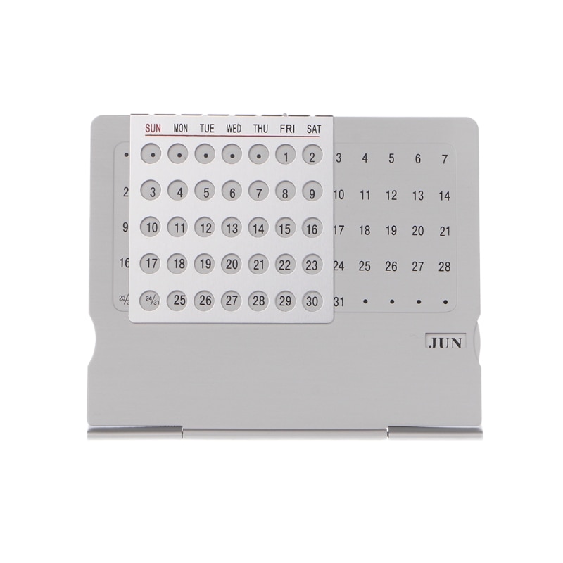 Super Perpetual Unique Adjustable Desk Calendar Office Supplies Hand Set DIY