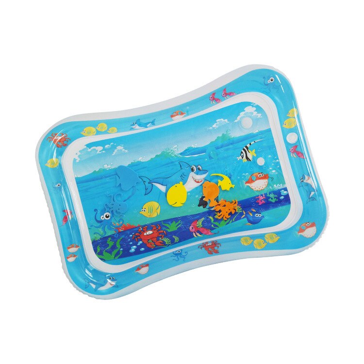 Baby Kruipen Roller Speelgoed Opblaasbare Peuter Bel Sassy Speelgoed Pvc Baby Kruipen Baby Speelgoed Leren Roller &amp; Bells Peuter Staande: Shark play mat