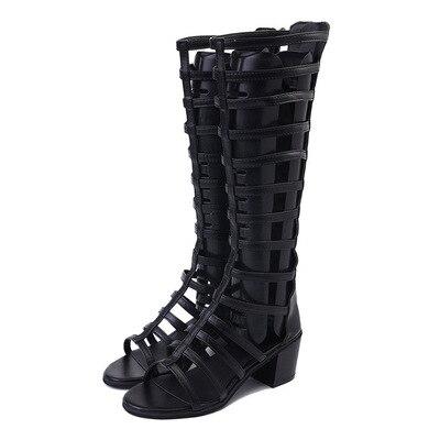 Sandalias romanas con punta abierta y Cinturón fino, zapatos largos, tacón alto, sexy, verano,: 7