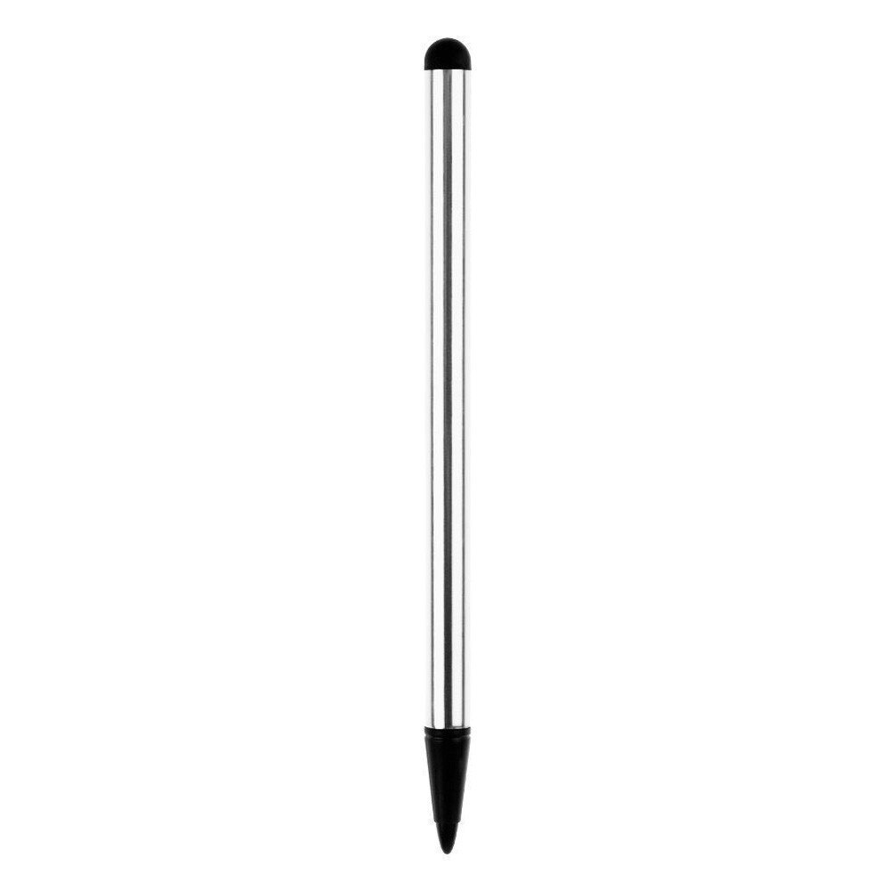 1pc stylus penna caneta touch touch penna kapacitiv för mobiltelefon pekskärm penna för iphone ipad surfplatta universal: Silver-