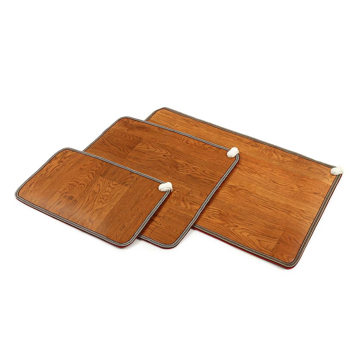 Tappetino riscaldante in pelle scaldapiedi cuscinetti riscaldanti elettrici piedi scaldamuscoli tappeto termostato strumenti di riscaldamento casa ufficio 3 dimensioni