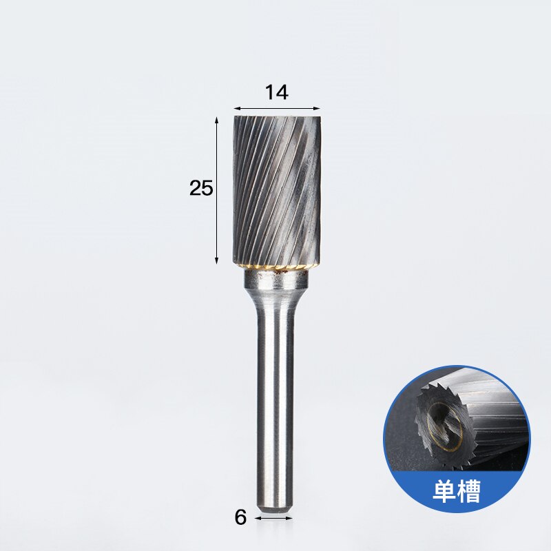 1pc-free vhm tungsten staal frees, 6mm schacht EEN soort Metalen elektrische slijpen hoofd, polijsten tool: A1425M06