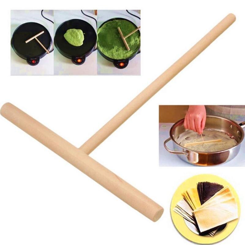 1 stücke Obst Stehen Pfannkuchen Holz Maultier Holz Putter Nonstick Diy Runde Floß Bambus Küche Schaufel Werkzeuge 12*17cm Kuchen Holz G9B6
