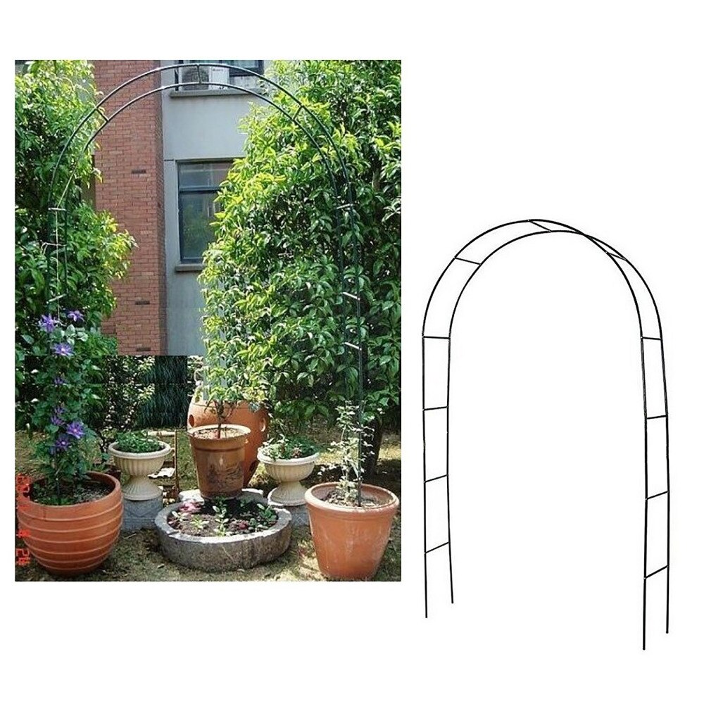 Pergola Boog Takken Plant Klimrek Bloem Stand Home Stabiele Diy Zwart Ijzer Tuin Tool Bruiloft Decoratie
