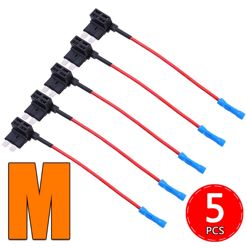 Car Mini Fuse Holder Circuit Adapter ATM Blade Fuse for Car Van Motorcycle RV Boat Tractor TAP Adapter: MULTI