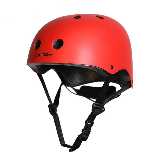 Xinda Mountaineer Helmet Rock Climbing head protection hard hat Outdoor Camping & Hiking Riding Drift Helmet: RED / 54-62cm