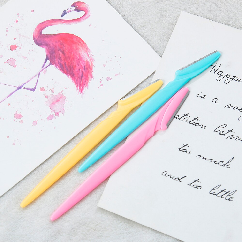 Recortador de cejas portátil, maquinilla de afeitar para cejas, removedor de vello Facial, tijeras, herramienta para dar forma a las cejas, maquillaje Facial, 10 Uds.