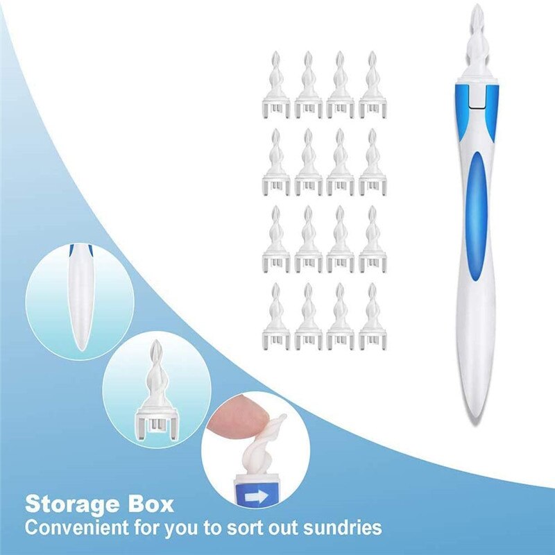 Oorreiniger Ear Wax Removal Tool Zachte Spiraal Oorsmeer Wisser Kit Gezondheid Oordoppen Gehoorapparaat Smart Oor Zorg gereedschap