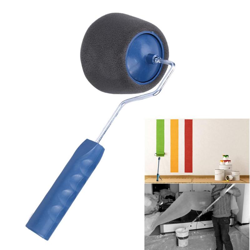 Durable 8 Uds Set de herramientas de pintura corredor de pintura Pro herramientas para rodillo Set flocado Edger Oficina habitación rodillo de pintura mural pincel de pintura