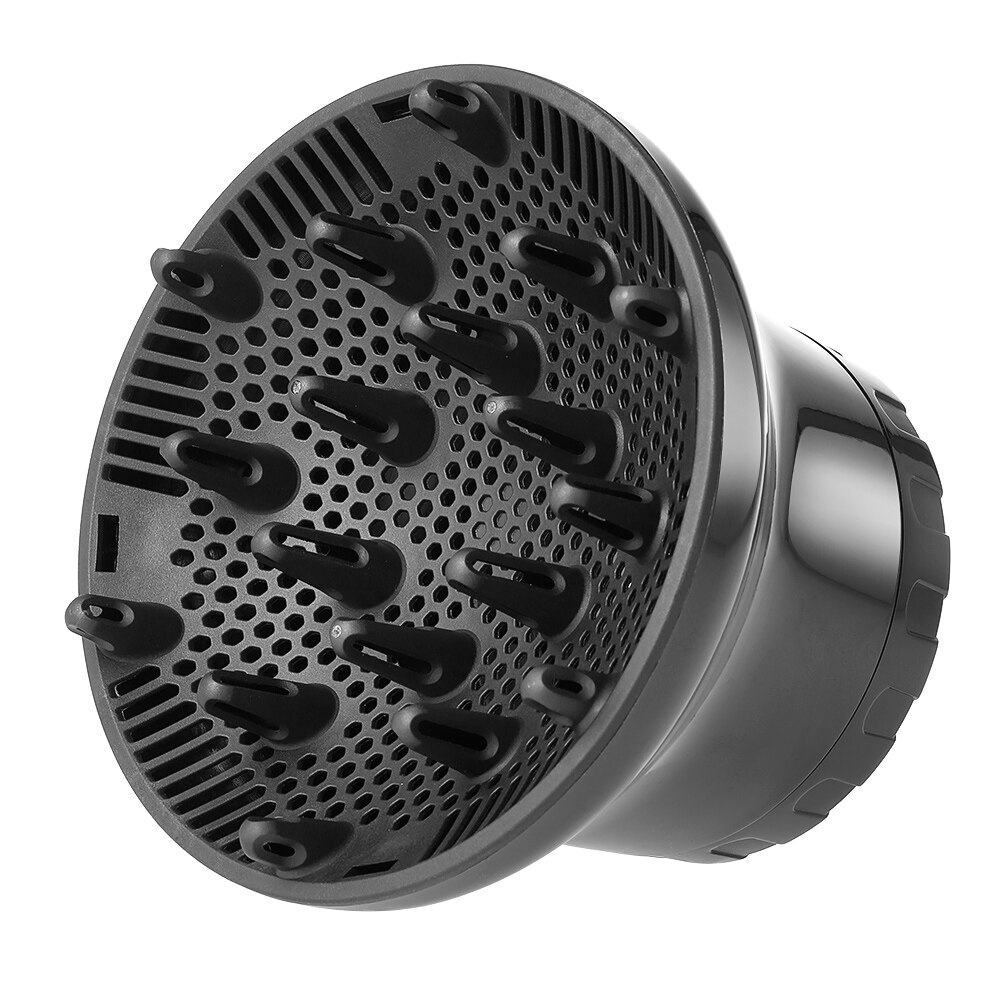 Cubierta del difusor del secador de pelo para salón, accesorio de estilismo rizado y ondulado, boquilla para secador de pelo Universal, accesorios para secadores de pelo: Style 2 Black