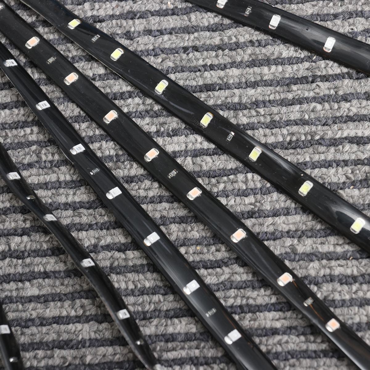 6 PCS 3528 SMD 15-LED Auto Touw Lichten Decoratie Flexibele Waterdichte zelfklevende LED Strip Verlichting voor auto Deur Seat Veiligheidsgordel