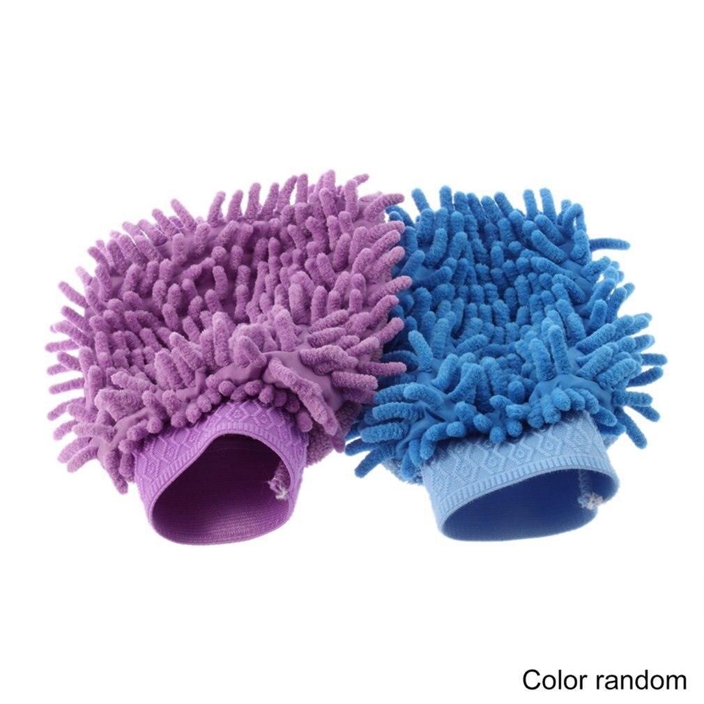 Fibre Ultrafine mitaine microfibre ménage lavage de voiture lavage de voiture nettoyage de voiture gant sec anti-rayures pour voiture nettoyage couleur aléatoire