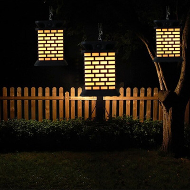 Hangende lantaarn op zonne-energie, zonne-energie tuinverlichting, buitenpadverlichting, trapverlichting, beveiligingsverlichting, decoratieve lamp