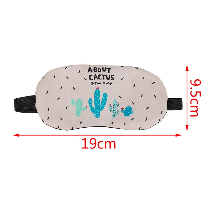 Parche de Ojos de animales de dibujos animados, funda suave acolchada para sombra para dormir, Linda máscara para dormir, descanso cómodo, venda de ojos para dormir, Parche de ojo de ayuda