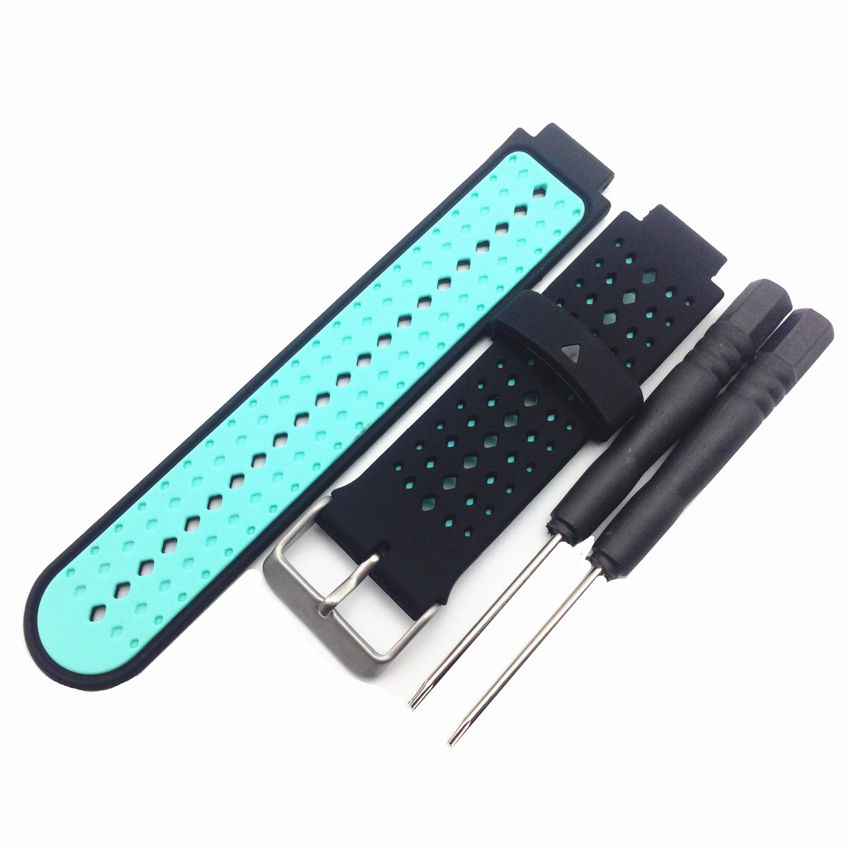 15 farben Silikon Strap Für Garmin Forerunner 235 Band strap Für Garmin Forerunner 220/230/235/620/630/735XT/235Lite Zubehör: Black Mint Green