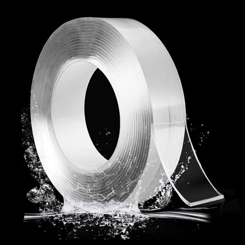 Nano Tape nastro biadesivo trasparente NoTrace riutilizzabile nastro adesivo impermeabile pulibile