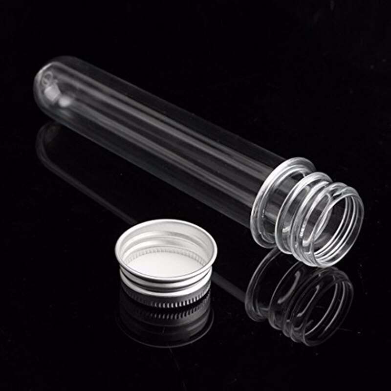 Nowy-10szt. test przeźroczyste tworzywo sztuczne z dozownikiem nasadki (40Ml, 140X25Mm)