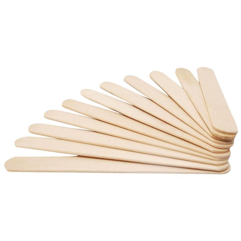 50pcs Burlywood Ice-lolly Stick Kids Hand Craft DIY Making Ice Cream Sticks Hand Craft Making Art Ice Cream Popsicle Sticks
