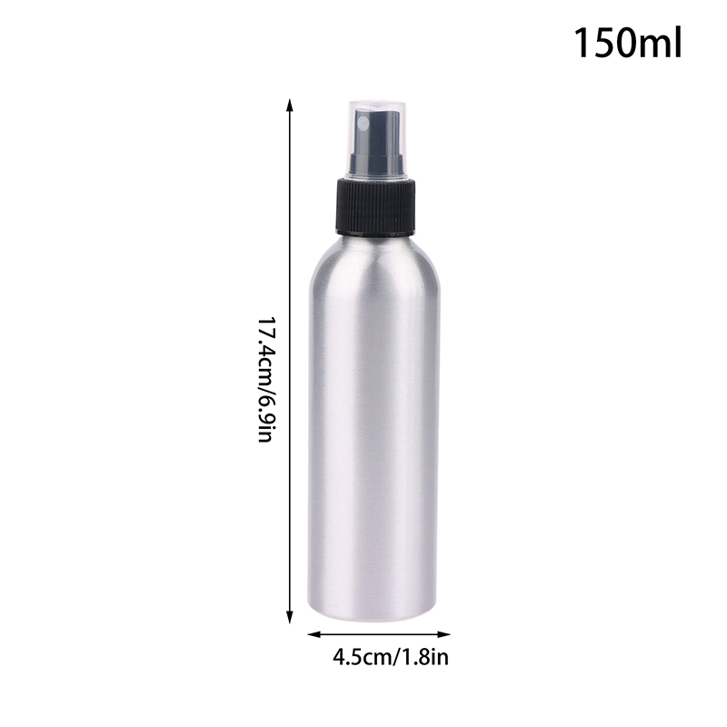 30/50/100/120/150/250/500ml flaconi spray vuoti in alluminio, flaconi cosmetici, mini flaconi atomizzatori in metallo, formato da viaggio per cosmetici: Grigio scuro