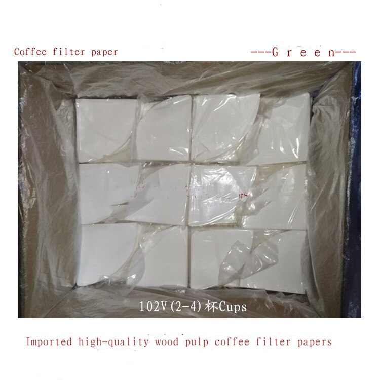 wood pulp coffee filter paper/drip coffee maker paper filterhand drip brewer paper coffee filter 100pcs