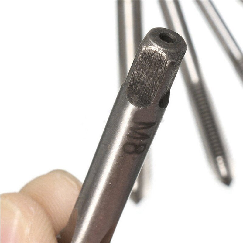 5pcs Hss Machine Screw Thread Metric Plug Tap Screw Taps 3mm 4mm 5mm 6mm 8mm M3-M8 Set Kit Screw Thread Tap Drill M3 M4 M5 M6 M8