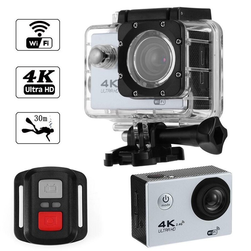 4K Wifi Actie Camera 1080P Hd 16Mp Helm Cam Waterdicht Dv Afstandsbediening Sport Video Dvr