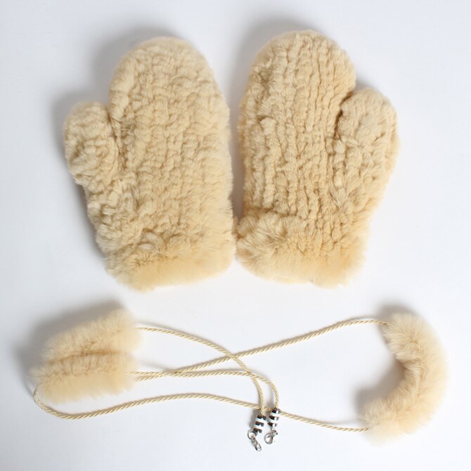russland Frauen Winter betroffen 100% Natürliche Rex Kaninchen Pelz Handschuhe Dame Handgemachte Starke Warme Weiche Rex Kaninchen Pelz Handschuhe: Farbe 9