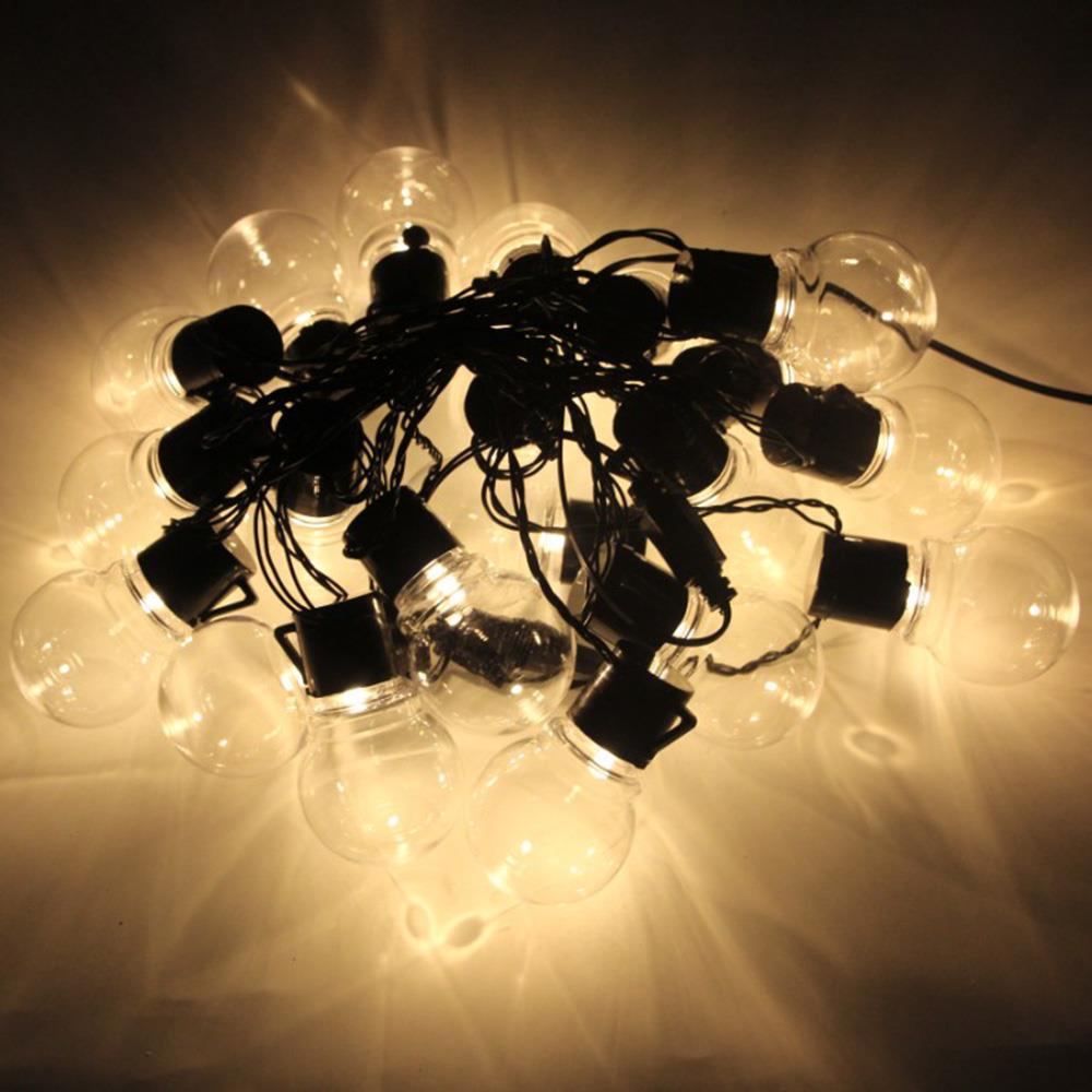 Vitt ljus / varmt ljus vattentätt robust led-ljusslinga stränglampor globlampor glödlampa 6m bakgård trädgårdsdekoration inomhus: 7