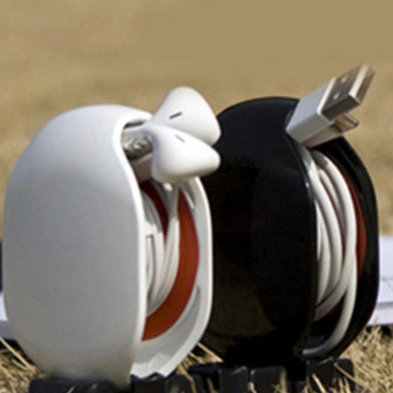 Enrollador de Cable del auricular automático, organizador de Cable, envoltura inteligente para auriculares internos, organizador de Cable de cierre automático