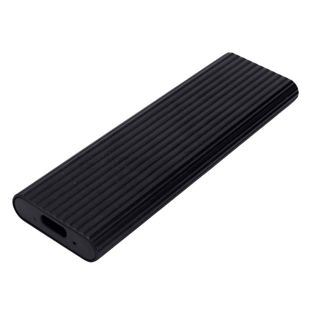 M.2 NGFF/NVME to USB3.0 Mobile Hard Disk Case SATA SSD Type-C 5Gbps Enclosure Adapter: black