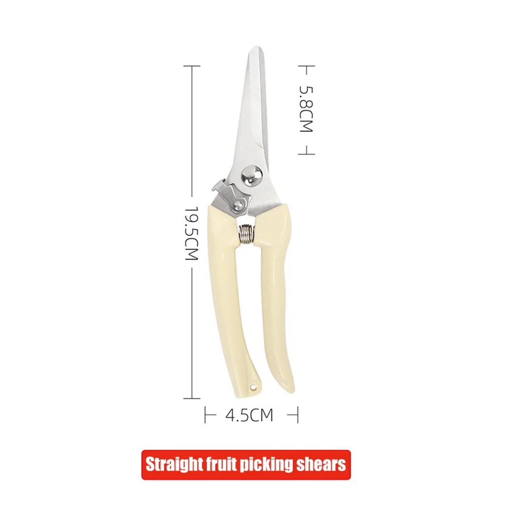 Garden Pruning Shears Plant Trim Horticulture Hand Pruner Shrub Garden Scissor Orchard Branch Shear Tools for Farm Garden Tools: Gold