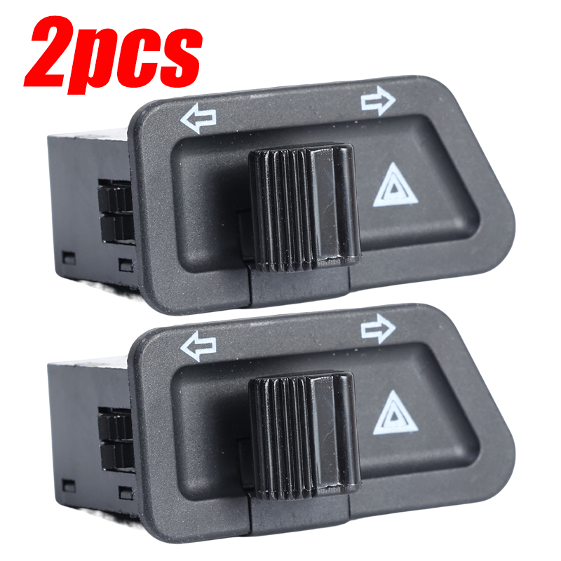 Bouton de commutation de clignotant de moto, double flash, marche, arrêt, démarrage, véhicules électriques, scooter, pièces de rechange, 3 broches: WHITE
