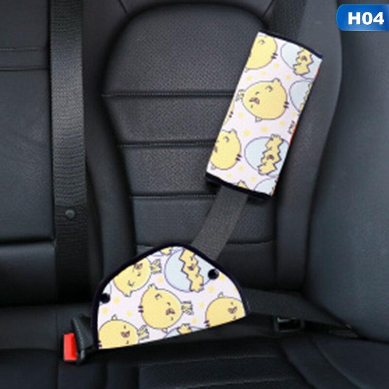 Auto sikkerhedssele holder holder sikkerhedssele polstring betræk til baby barn børn nakke sikkerhed skulderbeskytter skulderpude positioner: H04