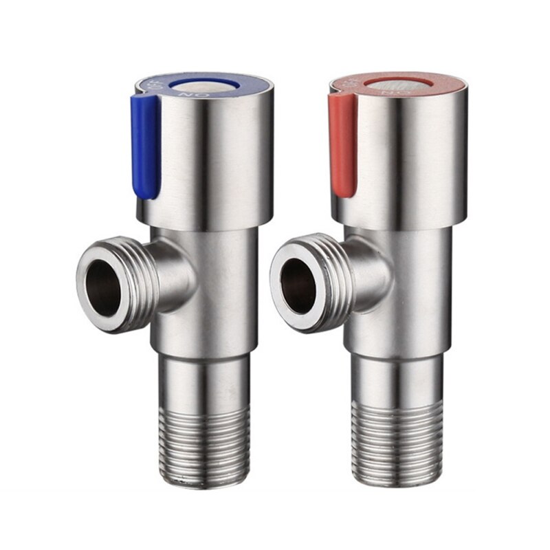 stainless steel and cold water triangle valve flow control valve three-way valve thread bathroom angle valve 1