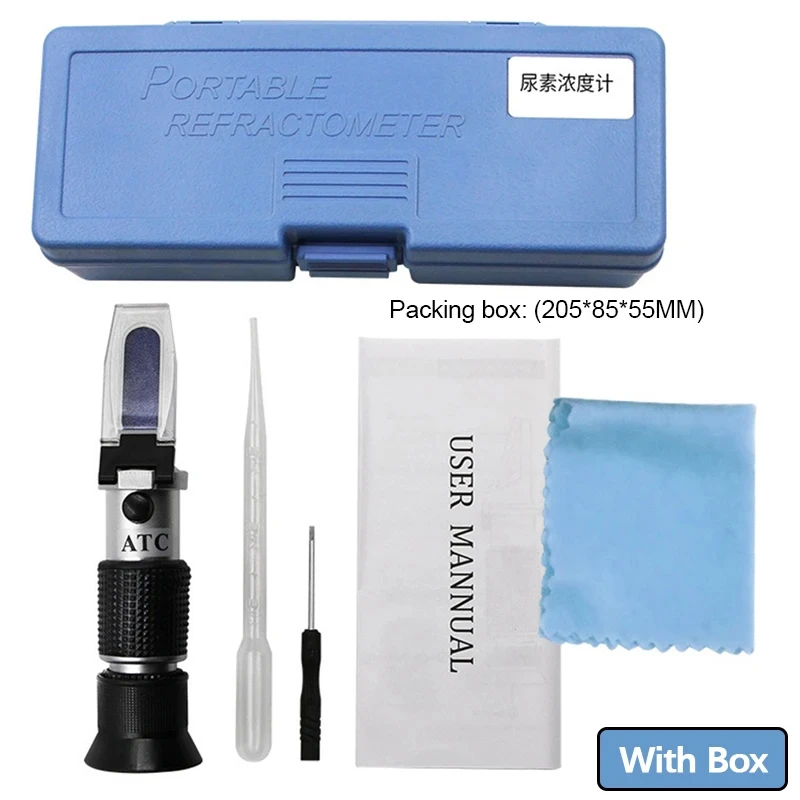 Antifreeze Coolant Refractometer for Automobile Antifreeze System Diesel Exhaust Fluid Battery Acid and Windshield Washer Fluid: black