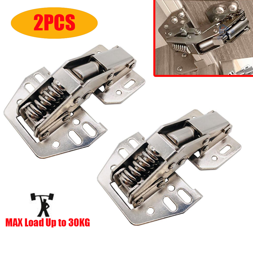 Bisagra de acero inoxidable para coche, 2 uds., con solapa oscilante, para caravana, autocaravana, armario, puerta, estancia, caravana, bisagras para gabinete: Default Title