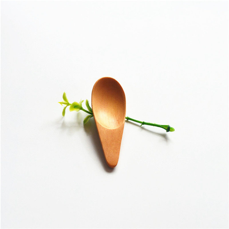 1 kpl 7 x 2.5cm puinen mini teelusikka maustekauha astiasto kahvi tee pieni mini sokerilusikka kahvilusikka keittiötarvikkeita