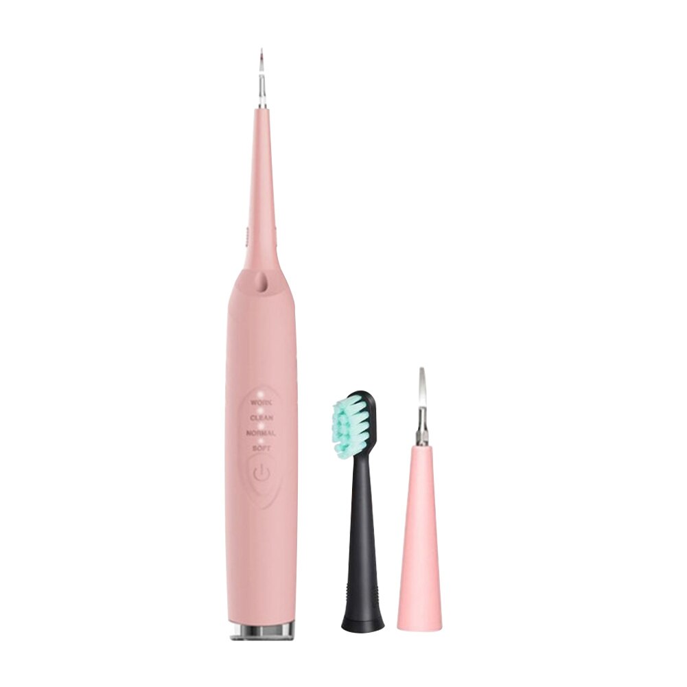 Portable Electric Ultrasonic Sonic Dental Scaler Tooth Calculus Remover Cleaner Tool Teeth Whitening Oral Hygiene Equipment: Pink