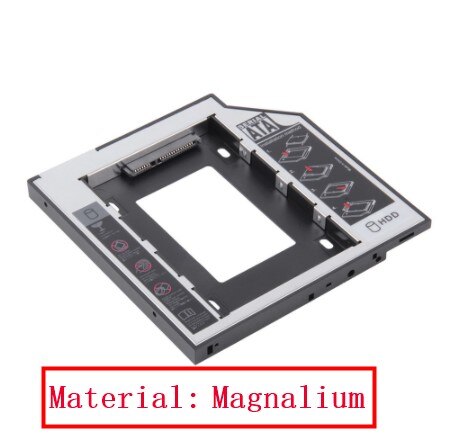 12.7Mm 2nd Hdd Ssd Harde Schijf Caddy Lade Universal Sata Voor Laptop Dell Lenovo Thinkpad E420 E425 E430 L410 y430 Snelle Betrouwbare: 01