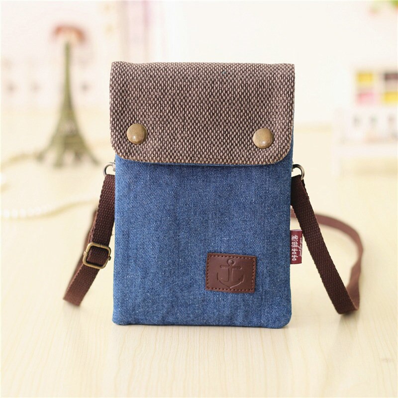 women's soil casual wallet brand mobile wallet big card bag wallet handbag canvas slung shoulder bag