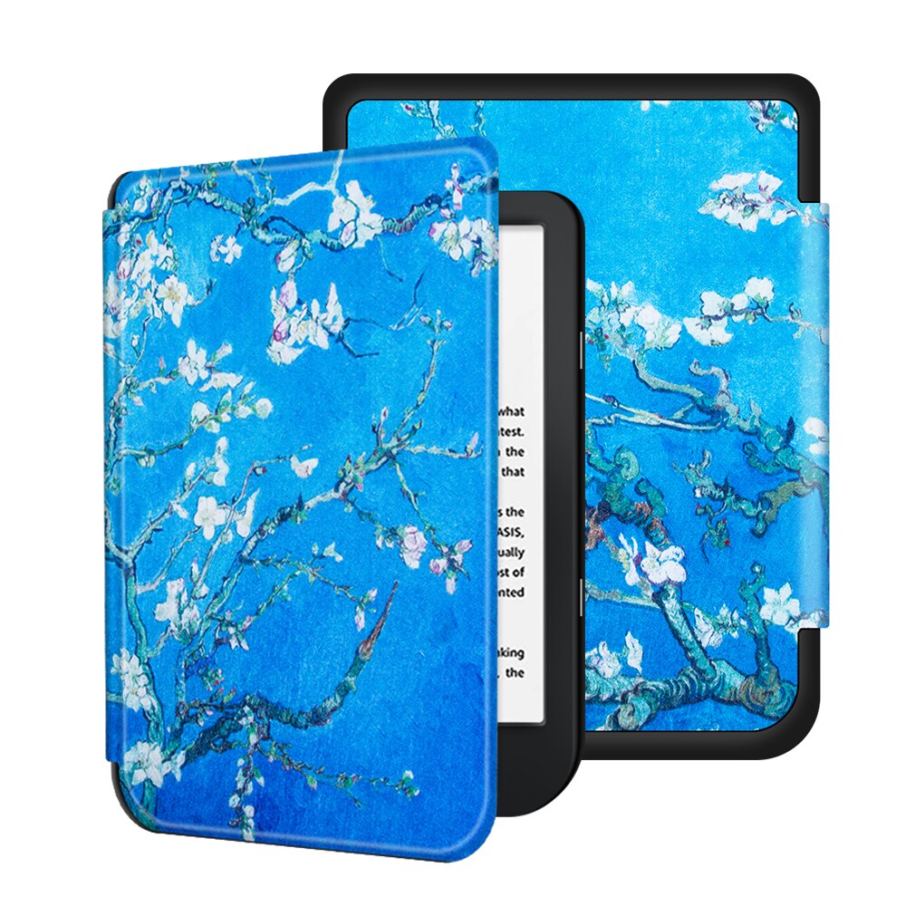 Funda de reposo magnética delgada para Kobo Nia Ereader , cubierta inteligente para libro electrónico de PU, carcasa de piel, ligera, función de apagado automático: nia xh