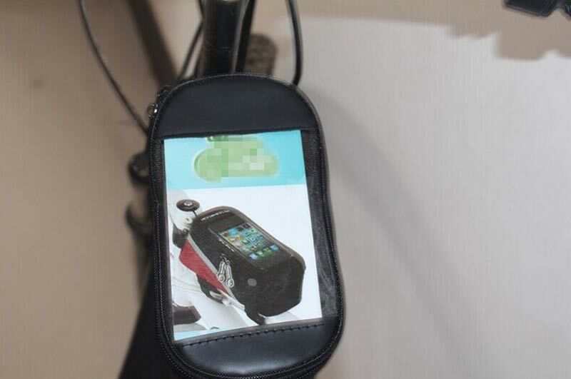 Outdoor Waterdichte Fietsen Fiets Voorframe Pannier Tube Bag Voor Mobiele Telefoon Tas