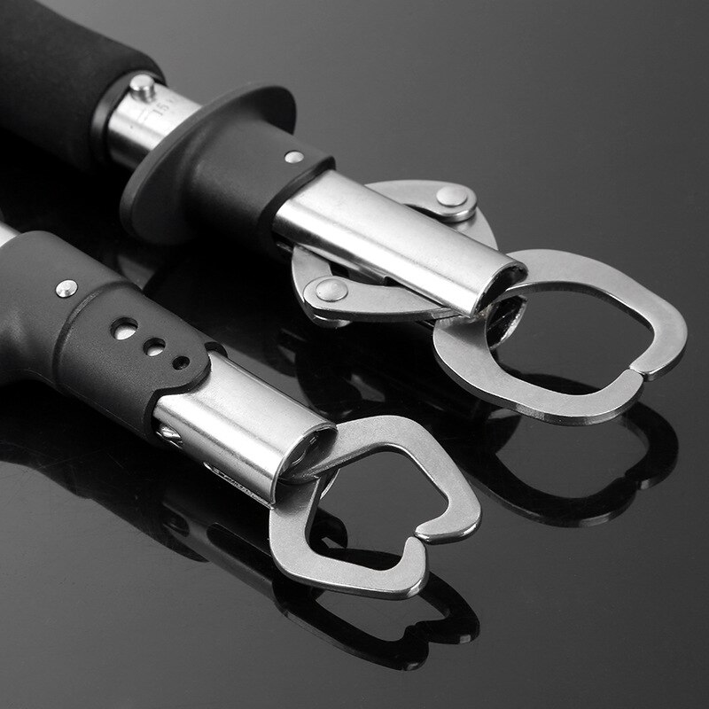 Stainless Steel Fish Grip Weight Scale Tape Measure Fishing Pliers Lip Grabber Holder rod pod carp fishing